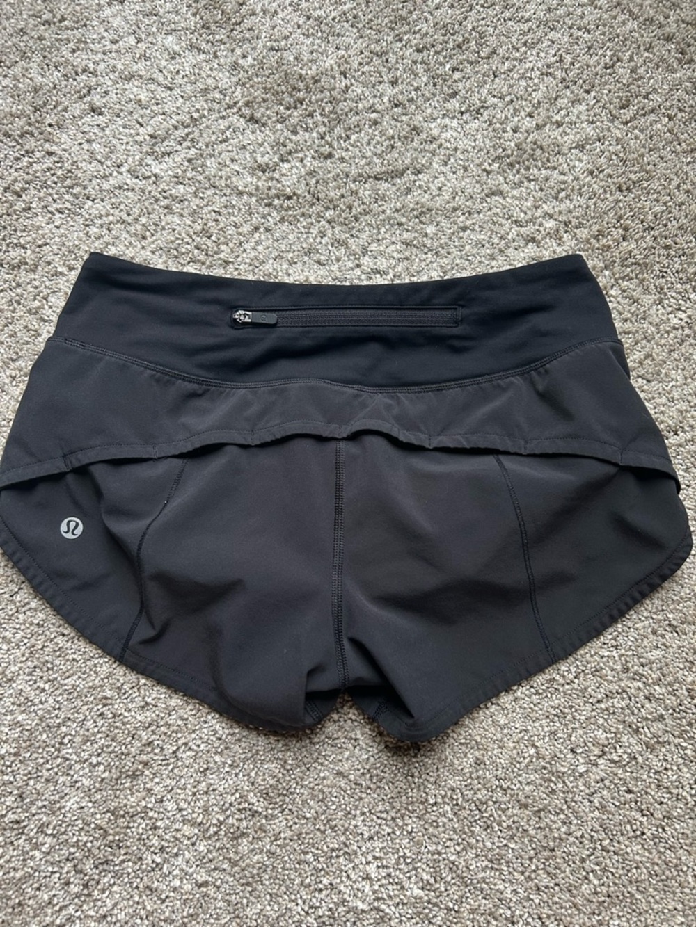 lululemon athletica Black Athletic Running Shorts - Picture 3 of 10